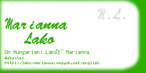 marianna lako business card